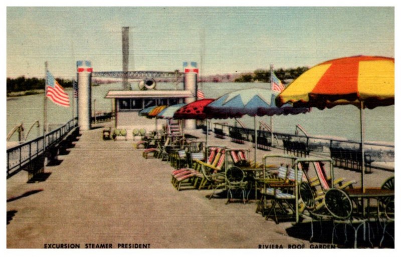 Excursion Steamer President , Riviera Roof Garden