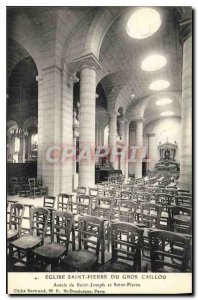 Postcard Ancient Church Saint Pierre du Gros Caillou Altars of St. Joseph and...