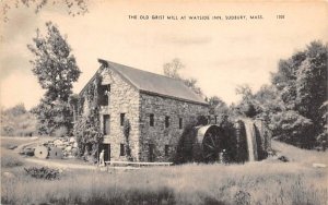 The Old Grist Mill in Sudbury, Massachusetts Wayside Inn.