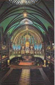 Canada Quebec Montreal Interior View Of Notre Dame Church