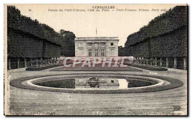 Old Postcard Versailles Palace Riviera Petit Trianon Park