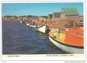 Lobster Boats , North Rustico Harbor , P.E.I. , Canada , 50-70s