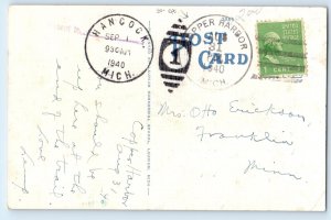 Michigan Copper Country In The Land Of Hiawatha DPO Sopper Harbor MI Postcard