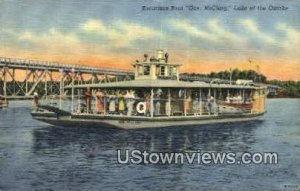 Excursion Boat, Gov. McClurg - Lake of the Ozarks, Missouri MO Postcard