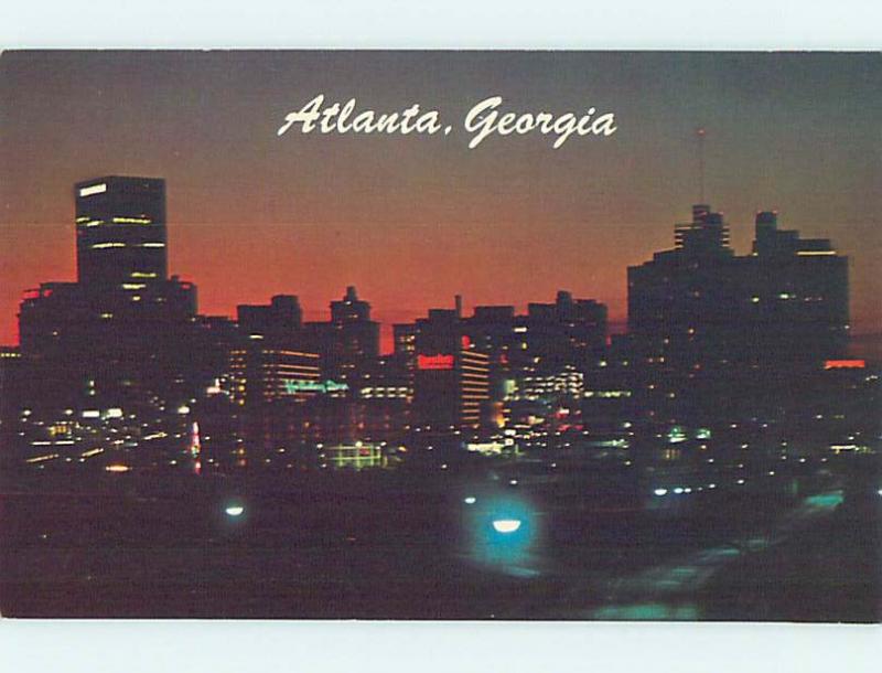 Unused Pre-1980 PANORAMIC VIEW Atlanta Georgia GA hp3670-13