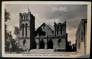 Vintage Postcard 1940's Methodist Episcopal Church, Lexington, North Carolina