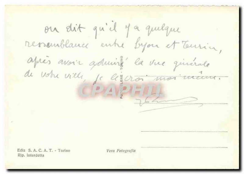 Modern Postcard Panorama Torino