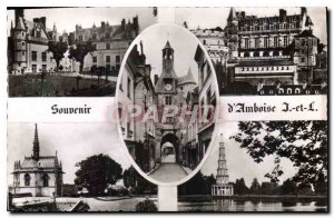 Old Postcard Souvenir d'Amboise