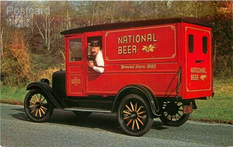 Advertising Postcard, National Beer's Antique Truck, Dexter Press No. 45962-C