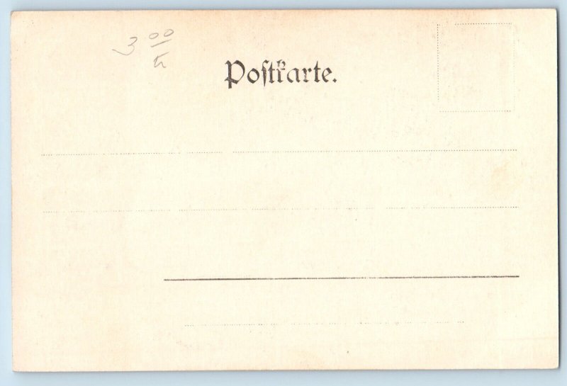 Germany Postcard Orangery Seen From Below Greetings from Potsdam c1905