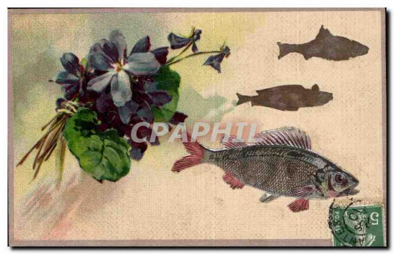 Fetes - Voeux - Poisson d Avril - April Fool - fish and - CPA