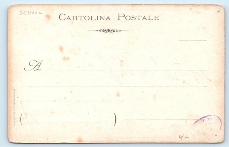 Postcard Military School Modena Genetliaco ITALY  Postcard