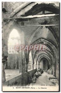 Old Postcard Paris Saint Severin The Charnel