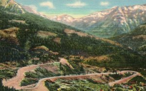 Vintage Postcard-Ouray Colorado-Million Dollar Highway-Rare-Early Road Photo