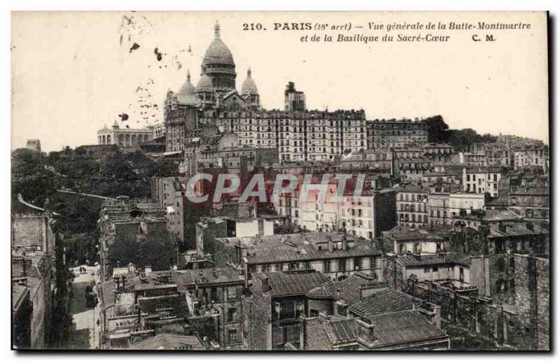 Paris - 14 - Montmartre - Le Sacre Coeur - Old Postcard