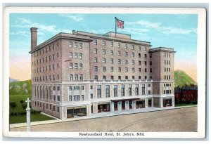 St Johns Newfoundland Canada Postcard Newfoundland Hotel St. John's Nfld c1930's