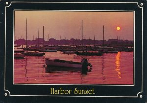 Sailboats in Harbor Sunset MA, Cape Cod, Massachusetts