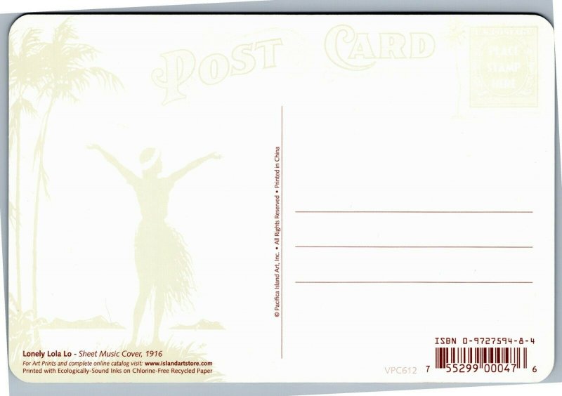 postcard Hawaii -Lonely Lola Lo