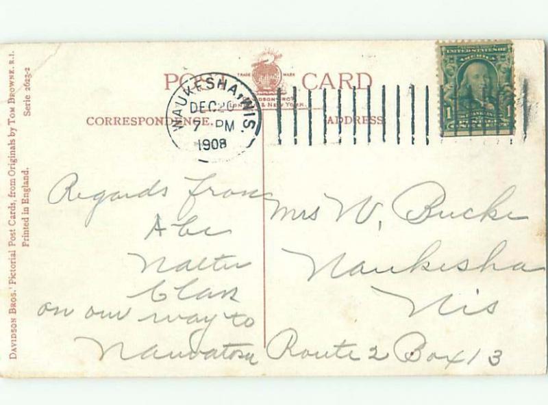 Pre-Linen Comic signed MAN STEALING A POCKET WATCH AB8475