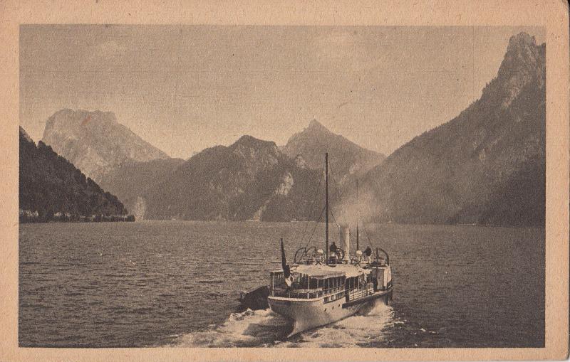 Austria Salzkammergut Traunsee von Ebensee / bateau / ship / sailing