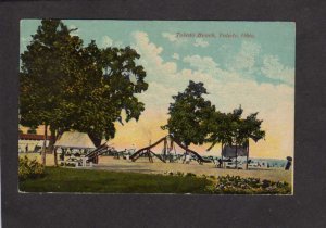 OH Toledo Ohio Beach Playground Park Slides 1912 Postcard