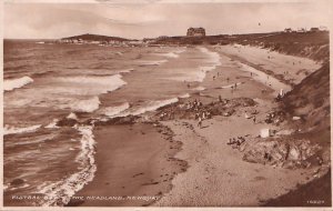 RPPC Postcard Fistral Bay Headland Newquay U.K.