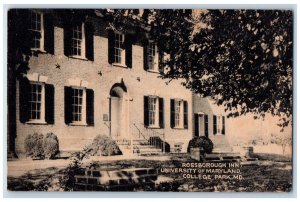 1947 Rossborough Inn University of Maryland MD College Park MD Postcard