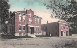 J64/ Alexandria Indiana Postcard c1910 Kraemer Art City Fire Department 246