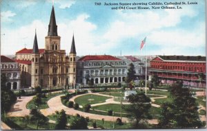 USA Jackson Square Cabildo Catedral St Louis Court House New Orleans LA 02.74