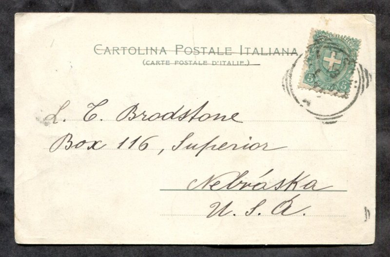dc814 - MESSINA Italy 1901 Postcard