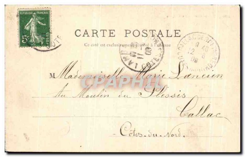 Postcard Old Gizeux Chateau