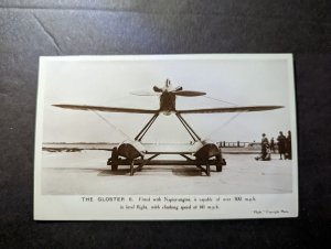 Mint England Aviation Postcard The Gloster 6 Napier Engine