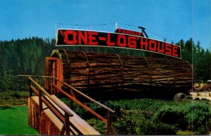 Famous One Log House Cut From Redwood Tree