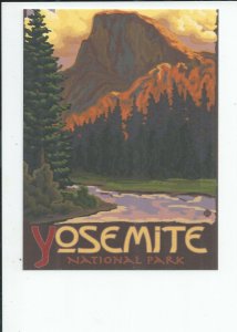 Nostalgic Tourist Poster, Yosemite National Park, California Postcard