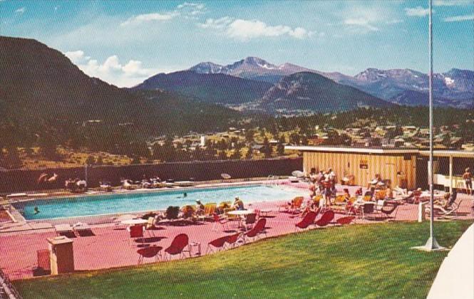 The swimming pool at the Stanley Hotel in Estes Park, Colorado