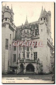 Old Postcard Pierrefonds Chateau Staircase of Honor