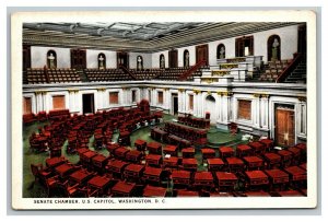 Vintage 1930's Postcard Senate Chamber Floor US Capitol Building Washington DC