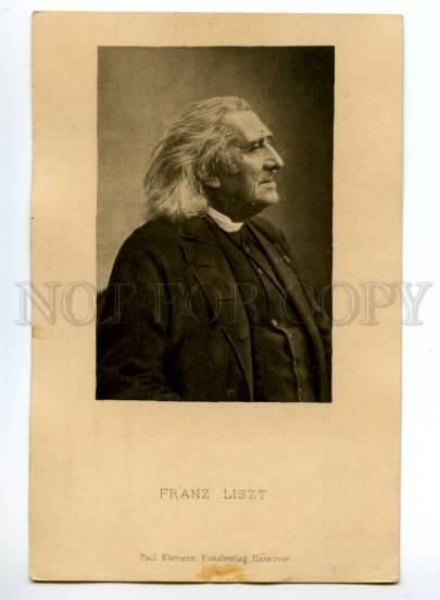 120940 Franz LISZT Hungarian COMPOSER PIANIST Old Paul Klemann