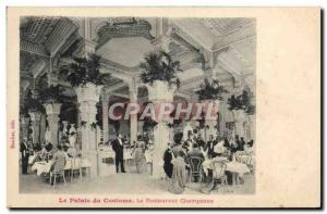 Postcard Old Fashion Palace costume The restaurant Champeaux