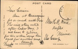 Manasquan New Jersey NJ Methodist Episcopal Church Vintage Postcard