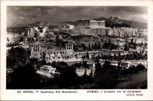 Greece Athens Acropolis Vintage RPPC C149