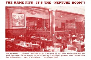 Rhode Island Providence Johnson's Hummocks Sea Food Grill Neptune Room