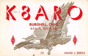 K8ARO Burghill, OH, USA QSL 1962 