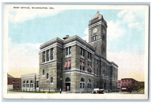 c1910 Exterior View Post Office Building Wilmington Delaware DE Vintage Postcard