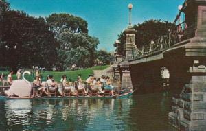 Massachusetts Boston Swan Boats In Boston Public Garden