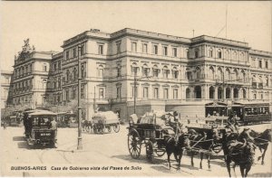 PC ARGENTINA, BUENOS AIRES, CASA DE GOBIERNO, Vintage Postcard (B42026)