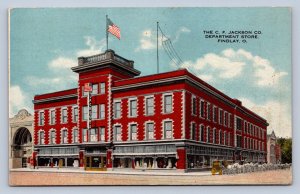 J87/ Findlay Ohio Postcard c1910 The C. F. Jackson Co Department Store 121