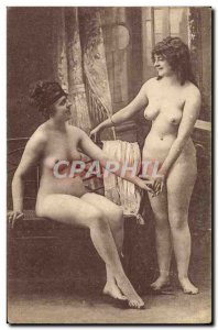 Postcard Old erotic Nude Woman