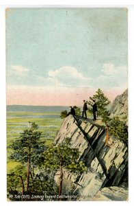 MA - Holyoke. Mt. Tom Cliffs looking toward Easthampton