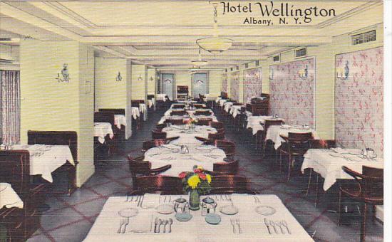 New York Albany Interior Dining Room Hotel Wellington